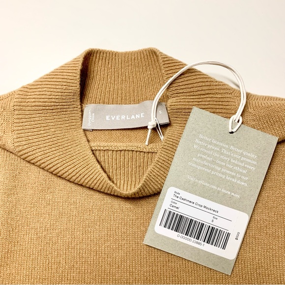 Everlane | The Cashmere Crop Mockneck - Picture 4 of 11